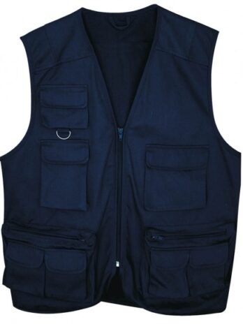 GILET MULTITASCHE BLU